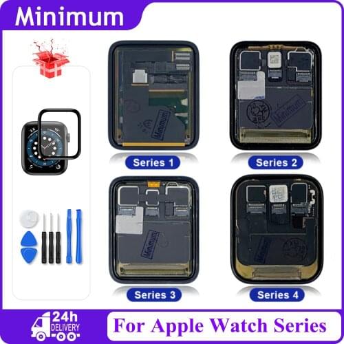 For Apple Watch Series 1 2 3 4 LCD Display Touch Screen Digitizer Assembly For iWatch 1 2 3 4 5 6 SE S3 GPS LTE