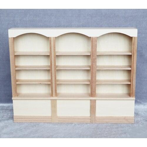 1:12 Doll House Miniature Handcraft Wood Cabinet Rack Furniture Decoration