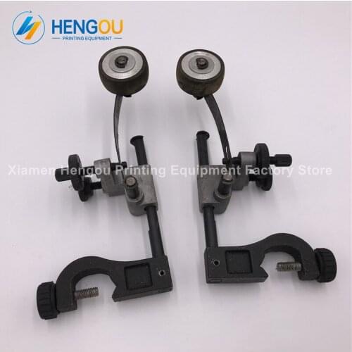 2 Pairs Good Quality Komori Rubber Wheel with Seat Frame Komori Machine Parts