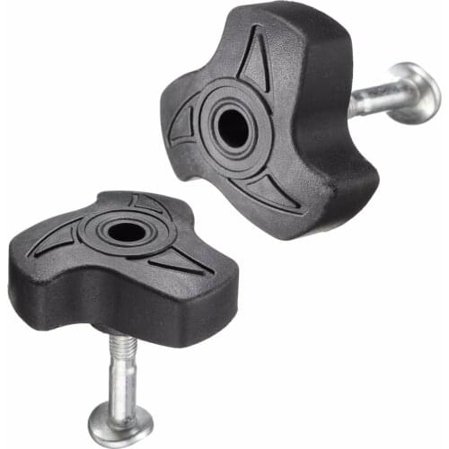 2Pcs Handle Bar Fixings Nuts & Bolts /Screws 8mm Thread 35mm For Many Lawnmower