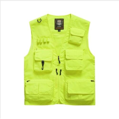 2021 Mens Outdoor Multi-Pocket Fishing Photography Vest