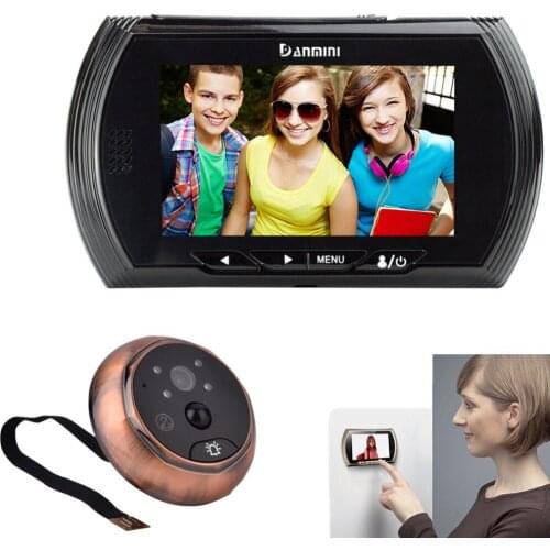 4.3" TFT HD Peephole Viewer 160 Doorbell Video Intercom IR Camera Night Vision