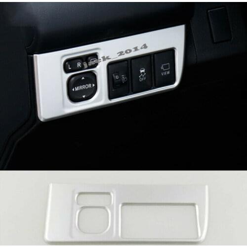 ABS Chrome Rearview Mirror Button Frame Cover Trim Fit for Toyota RAV4 2013 2014 2015 2016 2017