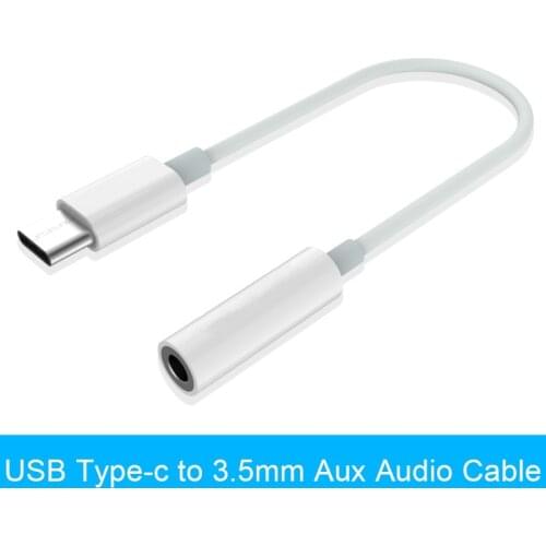 USB Type-C to 3.5mm Headphone Jack AUX Audio Cable Adapter for Samsung LG Nexus Oneplus Nokia Xiaomi Huawei Type C Smart Phones