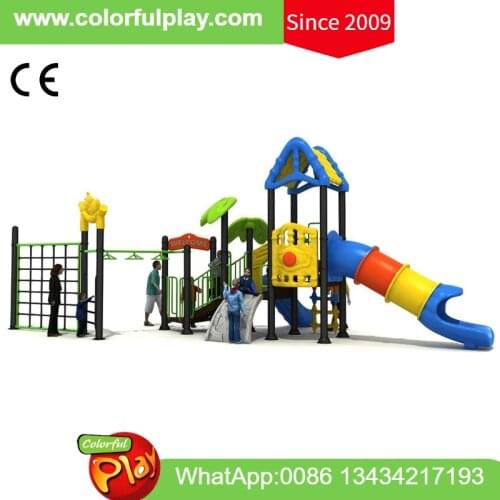 Jungle gyms outdoor kids play zone with slide rope climbing monkey bar for backyard child play area China wholesaler