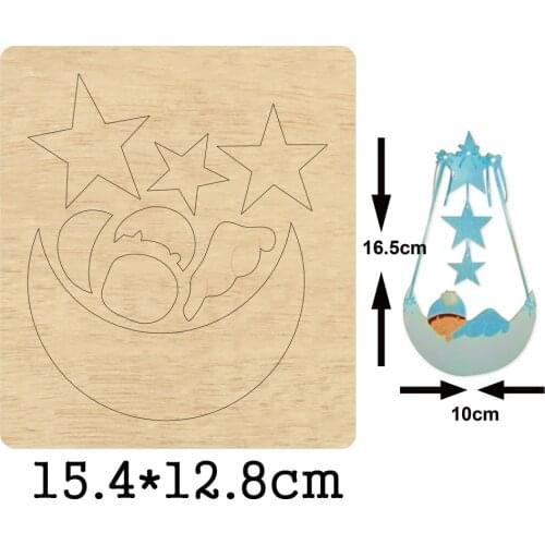 Baby Cradle Pendant Cut Wood Dies 2020 For Leather Cloth Paper Crafts Wooden Dies Fit Common Die Cutting Machines on the Market