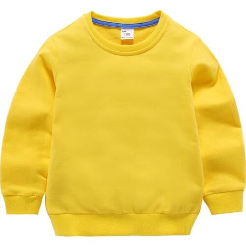 Spring Autumn Children T-shirts for Boys Clothes Long Sleeve Shirt Solid Kids Sweatshirts Girls T shirts Tops 3 5 6 7 9 11 Years