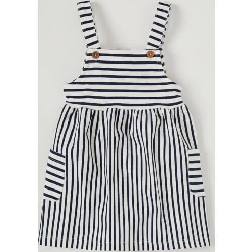 DeFacto Kız Bebek Çizgi Desenli Salopet-U1901A221SP