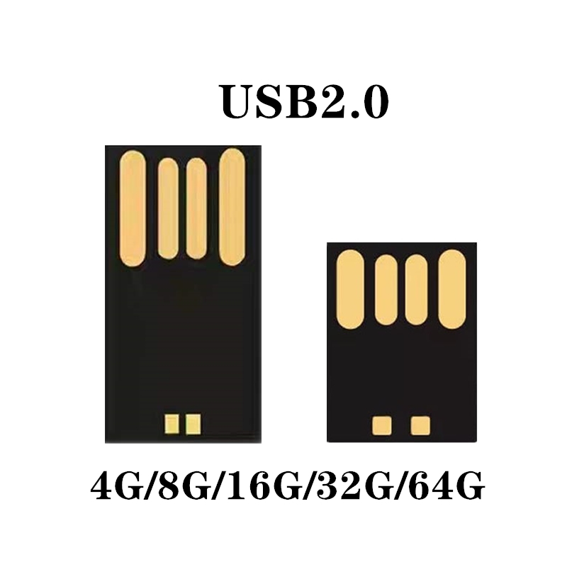 Impermeabile di memoria flash 8 16 32 64GB USB 2.0 corto lungo bordo Udisk semi-finito chip pendrive all'ingrosso Della Fabbrica