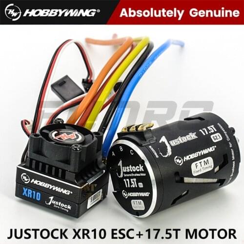 Hobbywing Xerun XR10 Justock 60A Sensored Brushless ESC Speed Controller for 1/10 1/12Touring Car/Buggy