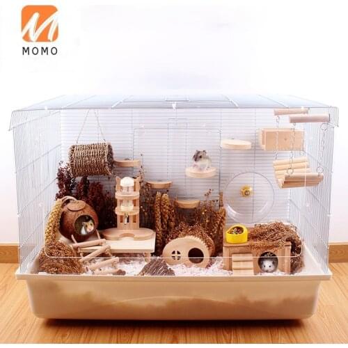 Mouse Hamster Cage Basic Cage Oversized Villa Living Nest Supplies Set Complete