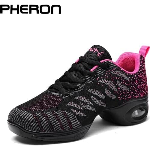 Jazz Dance Shoes Womens Dance Sneakers Lightweight Breathable Ladies Dancing Shoes Women Girls Modern Sports Shoes Sneakers