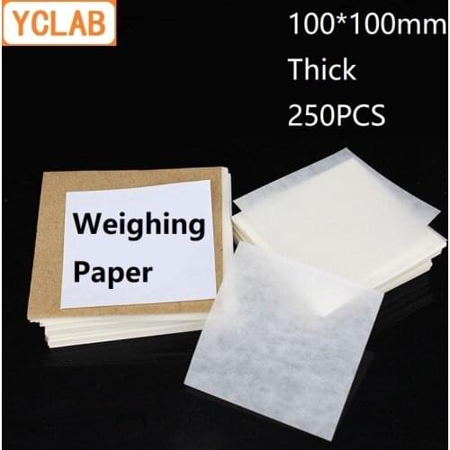 YCLAB 100*100mm Weighing Paper Square Thick 250PCS / Pack Laboratory Chemistry Equipment