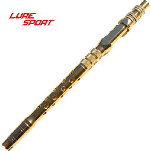 LURESPORT Heavy Duty Trolling Aluminum handle Finger Shape Gimbal Butt reel seat Rod Building Component Repair DIY Accessory