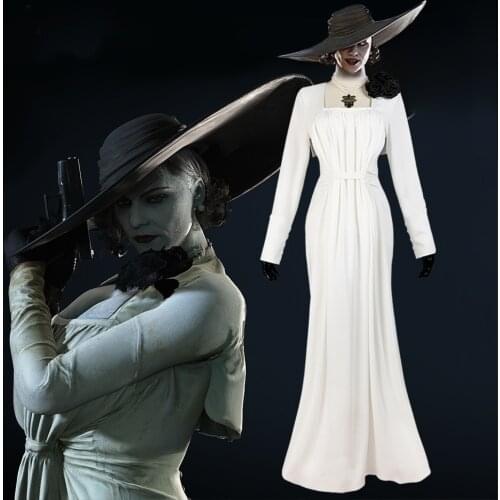 Vampire Madam Alcina Dimitrescu Cosplay Vampire Lady Dress Evil Village Cosplay Costume Halloween Party