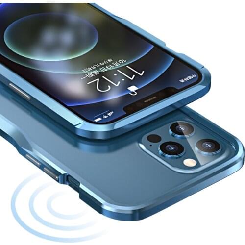 Bumper Metal Case For iphone 12 pro max Mini Case shell case shockproof For iphone 12 case funda luxury coque cover phone case