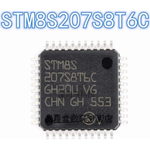 1PCS 100% new original authentic STM8S207S8T6C QFP-44 8S207S8T6C QFP44 8-bit microcontroller chip
