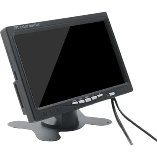 Mini TV 7 Inch HD Monitor 800X480 Portable Car LCD Screens On DVD/CMMB Two Input For Passenger Cars Trucks