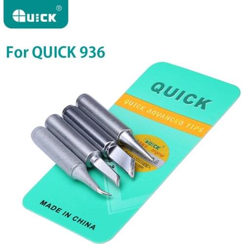 QUICK 900M-T- I/K/IS/SK Soldering Tips Lead-free Serise Iron Tip Welding Sting For 936 936A Soldering Rework Station Tools Kit