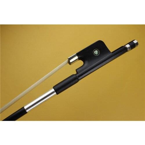 New 3/4 Professional Carbon fiber Double Bass Bow ebony frog