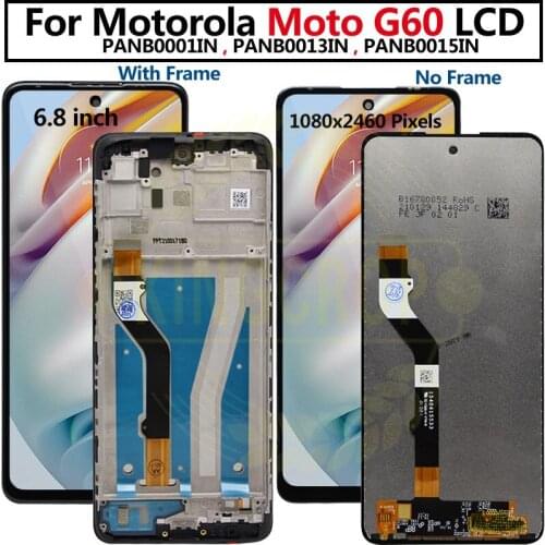 6.8'' Original For Motorola Moto G60 LCD Display And Touch Screen Assembly For Motorola G60 LCD PANB0001IN, PANB0013IN display