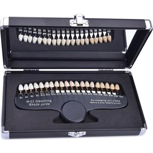Teeth Whitening 3D Shade Guide Tooth Shade Chart Board 20 Colors Comparator