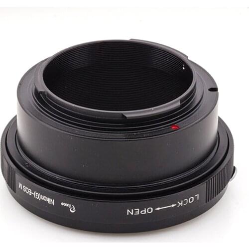 Pixco Built-In Iris Control Lens Adapter Suit For Nikon F Mount G Lens to Canon EOS M M50 M100 M6 M5 M10 M3 M2 Camera