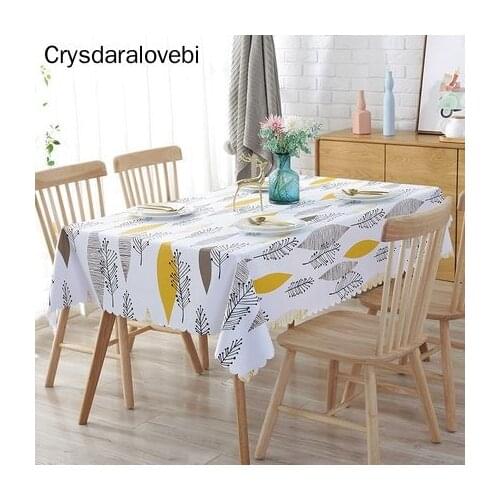 PVC Waterproof Tablecloths Plant Pastoral Table Cloth Background Cloth Plastic Table Cloth Home Decor Manteles