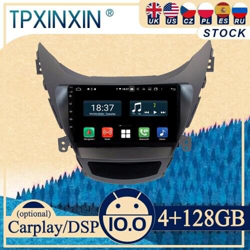 PX6 For Hyundai Elantra Avante I35 2011-2016 Android10 Carplay Radio Player Car GPS Navigation Head Unit Car Stereo WIFI DSP BT