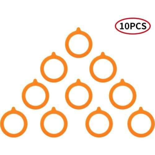 10Pcs Silicone Jar Gaskets Replacement Food Storege Jars Airtight Leak-proof Rubber Sealing Rings Fits Regular Mouth Canning Jar