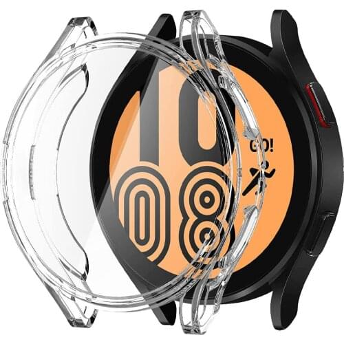 Case For Samsung Galaxy Watch 4 40MM 44MM Cover Bumper Accessories Protector Full Coverage Silicone TPU Screen Protection