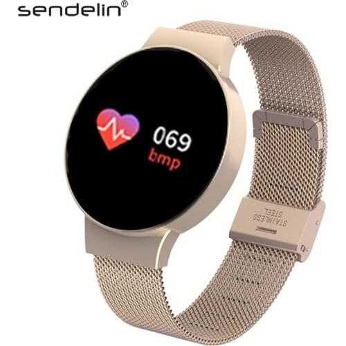 Smart Bracelet Heart Rate Monitor Pedometer Sphygmomanometer Watch for Womens Bluetooth Fitness Wristband Support Remote Camera