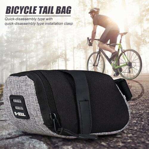 Reflective Bike Saddle Bag Cycling Pouch MTB Bicycle Tail Rear Seat Pannier