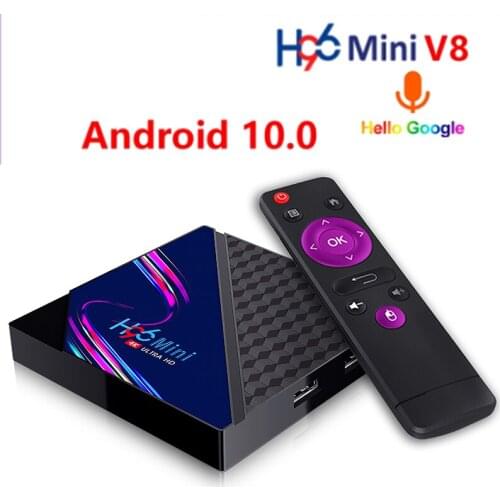Android Smart TV Box Android 10.0 4K 2G16G Netflix Youtube Google 2.4G WIFI TV Set-Top Box qhdtv Media Player