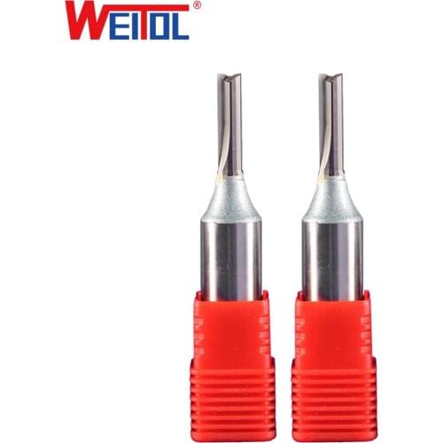 WeiTol 1pcs Solid Carbide Straight Bit Woodworking Milling Cutter Router Bit Cutter Bit Milling Tools End Mill