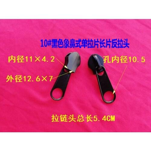 10# 4pcs/lot Fix A waterproof Zipper Repair Sliders Rescue kit Required Household Garment Accessories Black White zipper head
