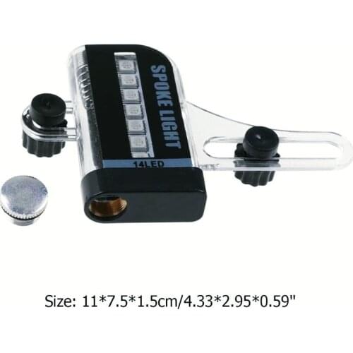14 LED 30 Changes Bike Wheel Spoke Light Signal Tire Motorcycle Bicycle Flash Spoke Light Tyre Wheel Lamp Cycling Decoration
