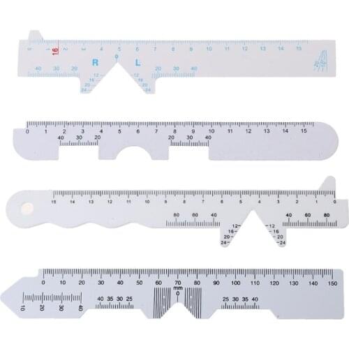 4 Types/set White Straight Edge PD Ruler Pupillary Distance Rulers