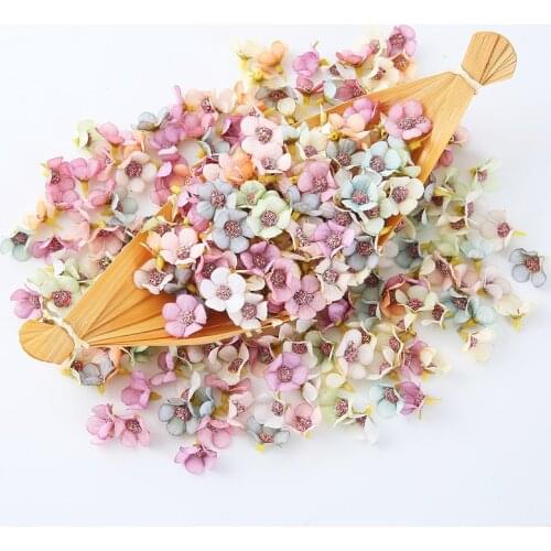 50pcs 2cm Multicolor Mini Daisy Silk Artificial Flower DIY Birthday Valentines Day Party Wedding Decoration House Decoration