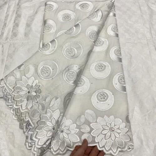 African Lace Fabric 2021 Swiss Voile Lace Cotton Material Lace High Quality Swiss Voile Lace In Switzerland Dubai Fabric 5yards