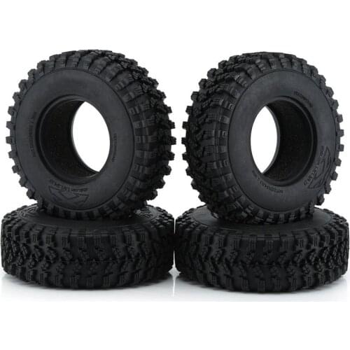 AX-8020 4PCS 1.9 Inch Model Climbing Tire Sponge Car Set For RC 1/10 Rock Climbing Trucks Rubber Tires Tyres Truck Set