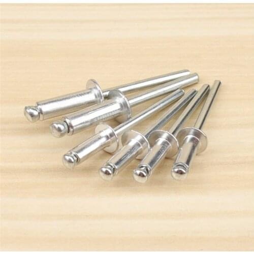 Aluminum Rivets Solid Flat Round Head Open Type Core Rivets Aluminum Fastening Maintenance Manual Rivets