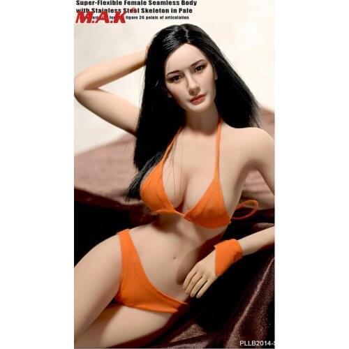 1:6 scale super-flexible large bust size female seamless model with stainless steel skeleton PLLB2014-S07 collectible dolls toys