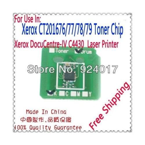 For Xerox DocuCentre IV C4430 4430 Color Printer Toner Chip,For Xerox CT201676 CT201677 CT201678 CT201679 Toner Cartridge Chip