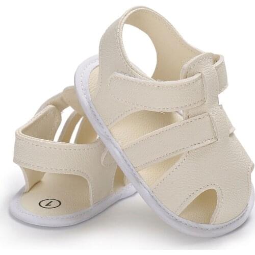 Baby Shoes Girl Boy Sandals Toddler PU Leather Booties Newborn Soft Sole Crib Shoes Prewalker Infant Kid Sandals Summer