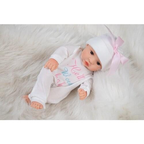 25cm New baby dolls silicone viny 10inch Reborn baby poupee boneca baby soft toy gift todder