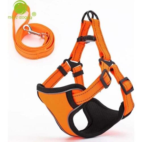 Great Discount Dog Harness Chest Set Apparels Nylon Durable Walking Traveling Puppy Pet Dog Cat Chest Collar Strap Sets 10E