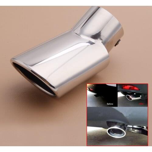 Stainless Chrome Exhaust Tail Pipe Tip Muffler Trim Tailpipe fit for Honda CRV CR-V 2012 2013 2014 2015