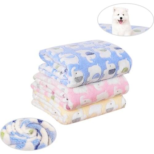 Pets Dog Blanket Puppy Sleep Mat Dog Beds for Small Dogs Winter Bath Towel Double Velvet Warm Soft Blanket for Dogs and Cats