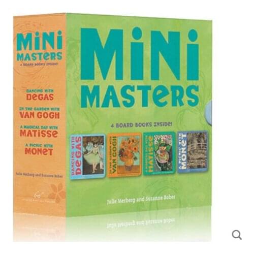 4-8 years old 4 book/set Mini Masters English story Picture books Early education book Childrens Novels